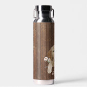 Golden Retriever auf Holz Trinkflasche (Vorne)
