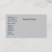 Golden retriever auf Strand-Brüter-Visitenkarte Visitenkarte (Rückseite)