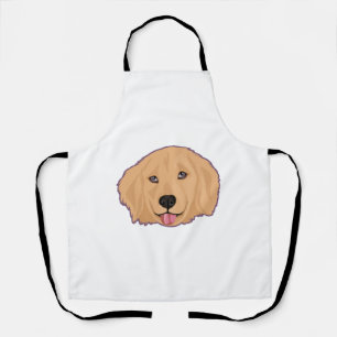 Golden Retriever Aufkleber Schürze