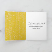 Golden Retriever Ausblick aus dem nassen Fenster Karte (Innenseite)