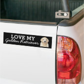 Golden Retriever Autoaufkleber (Auf Lkw)