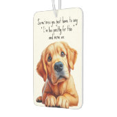 Golden Retriever Autolufterfrischer (Links)