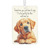 Golden Retriever Autolufterfrischer (Rückseite)