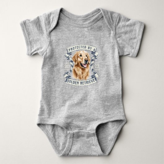 Golden Retriever Baby Bodysuit Baby Strampler (Vorderseite)
