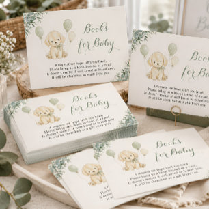 Golden Retriever Baby Shower Sage Bücher fürs Baby Begleitkarte