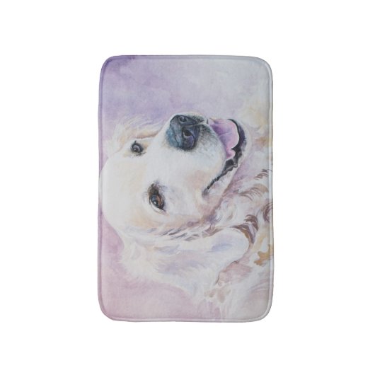 Golden retriever badematte (Vorderseite Vertikal)