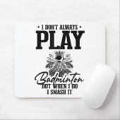Golden Retriever Badminton Player Shuttle Mousepad (Mit Mouse)