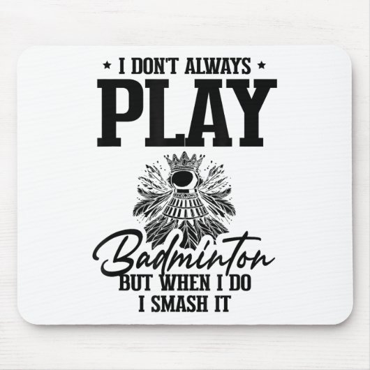 Golden Retriever Badminton Player Shuttle Mousepad (Vorne)