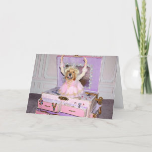 Golden Retriever Ballerina Musikbox Geburtstag Karte