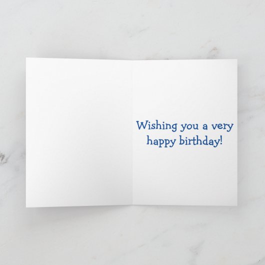 Golden Retriever Ballon Geburtstag Karte (Innenseite)