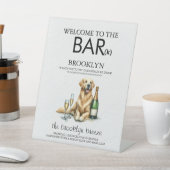 Golden Retriever Bar Sockelschild (In SItu)