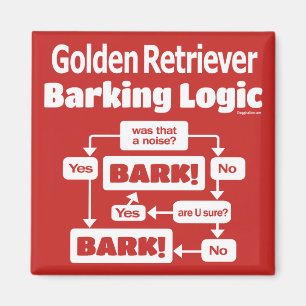 Golden Retriever Barklogik Magnet