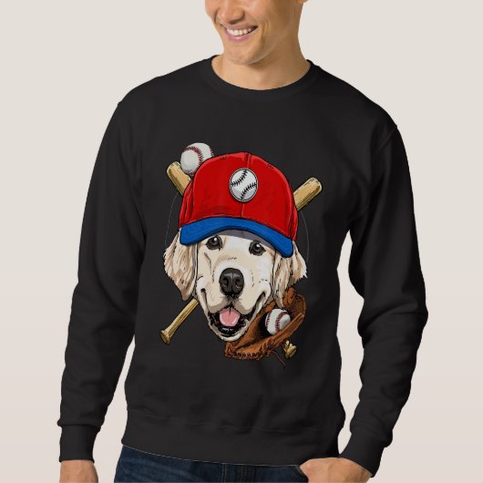 Golden Retriever Baseball Player Coaches Catcher D Sweatshirt (Vorderseite)