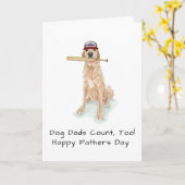 Golden Retriever Baseball Watercolor Fathday Karte (Gelbe Blume)