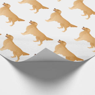 Golden Retriever Basic Brettdesign Geschenkpapier