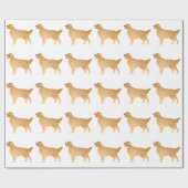Golden Retriever Basic Brettdesign Geschenkpapier (Flach)