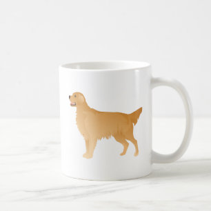 Golden Retriever Basic Brettdesign Kaffeetasse