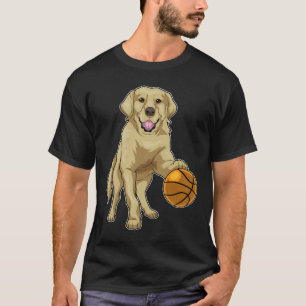 Golden Retriever Basketballspieler Basketball Bask T-Shirt