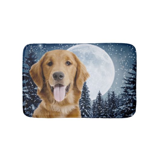Golden Retriever Bath Mat Badematte (Vorderseite)