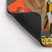 Golden retriever-Bauarbeiter Mousepad (Ecke)