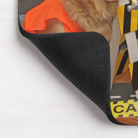 Golden retriever-Bauarbeiter Mousepad (Ecke)