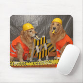 Golden retriever-Bauarbeiter Mousepad (Mit Mouse)