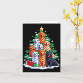 Golden Retriever Baum Weihnachtsfeier Weihnachtsfe Karte (Gelbe Blume)