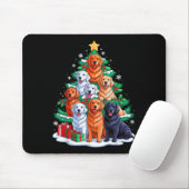 Golden Retriever Baum Weihnachtsfeier Weihnachtsfe Mousepad (Mit Mouse)