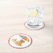 Golden Retriever Beach Dog Untersetzer (Vor Ort)