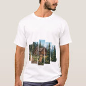 Golden Retriever Berghütte T-Shirt (Vorderseite)