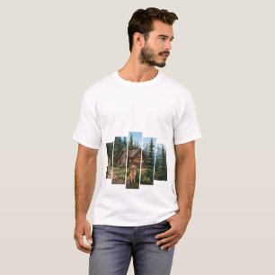 Golden Retriever Berghütte T-Shirt
