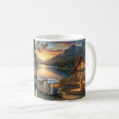 Golden Retriever Bergresort Kaffeetasse (VorderseiteRechts)