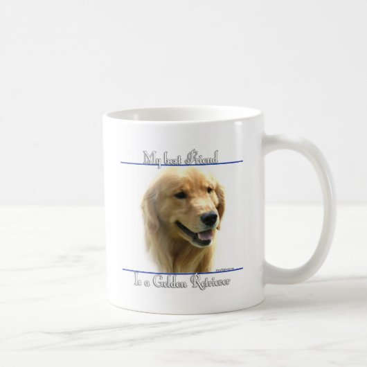 Golden Retriever Bester Freund 2 Kaffeetasse (Rechts)