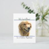 Golden Retriever Bester Freund 2 Postkarte (Stehend Vorderseite)