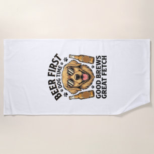 Golden Retriever Bier-Shirt Lustiger Hunde-Liebhab Strandtuch