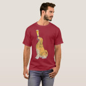 Golden Retriever Bierliebhaber Shirt Ristorante da (Vorne ganz)