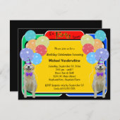 Golden Retriever Birthday Barke Einladung (Vorne/Hinten)