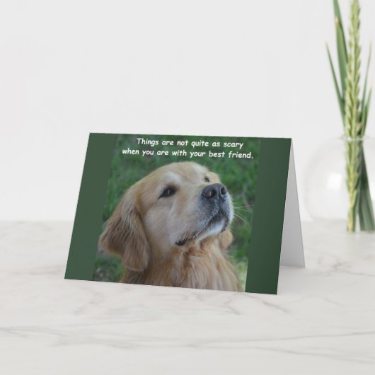 Golden Retriever Birthday Card Best People Karte (Vorderseite)
