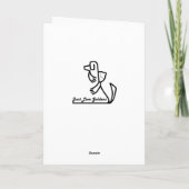 Golden Retriever Birthday Card, Golden Years Karte (Rückseite)