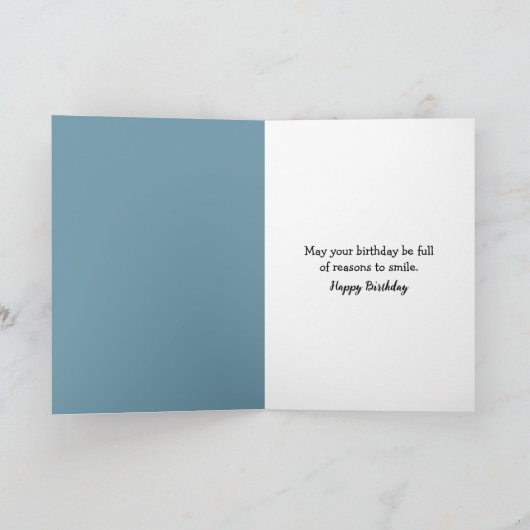 Golden Retriever Birthday in Blue Jeans Karte (Innenseite)