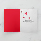 Golden Retriever Birthday Lipstick Kisses Karte (Innenseite)