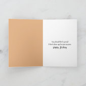 Golden Retriever Birthday Selbstversorgung Karte (Innenseite)