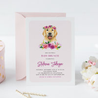 Golden Retriever Bloral Baby Brunch