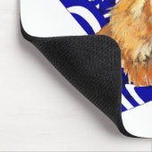 Golden Retriever Blue Star Mousepad (Ecke)