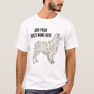 Golden Retriever Blumen-Hund-Shirt Geschenk für T-Shirt
