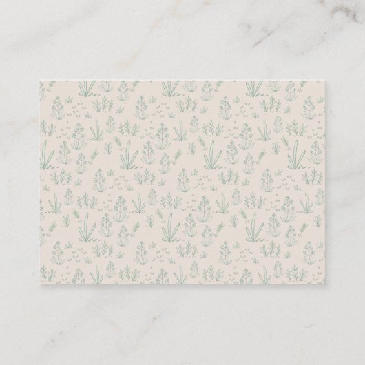 Golden Retriever Blumenbücher für Babydusche Begleitkarte (Rückseite)