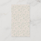 Golden Retriever Blumenbücher für Babydusche Begleitkarte (Rückseite)