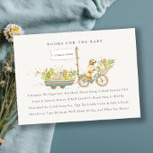 Golden Retriever Blumenbücher für Babydusche Begleitkarte