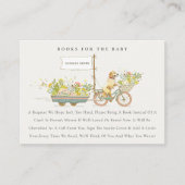 Golden Retriever Blumenbücher für Babydusche Begleitkarte (Vorderseite)