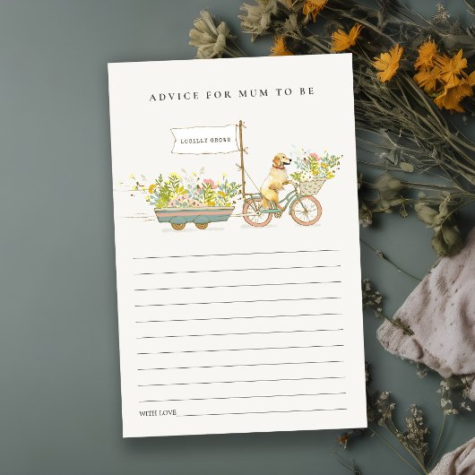 Golden Retriever Blumenempfehlung für Mama Baby Du